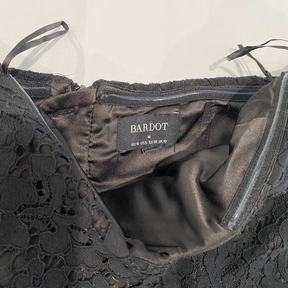 New Bardot Bella Women Lace Dress Black - Picture 4 of 11